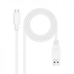 Nanocable Cable USB 3.1 a USB-C Macho/Macho Blanco 1m