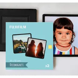 Accesorio cámara instantánea - Fujifilm Decomagnets, 2 x Marcos de imán, 10 10, Negro