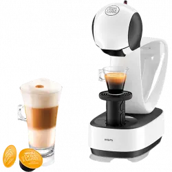 Cafetera de cápsulas - Nescafé Dolce Gusto Krups KP170110, 15 bar, 0,8 l, 1500 W, Blanco