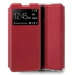 Cool Funda Flip Cover Liso Rojo para Samsung Galaxy S20