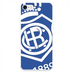 Funda Licencia Oficial Real Club Recreativo de Huelva Escudo Fondo Azul para iPhone 7