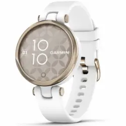 Garmin Lily Dorado Con Correa Blanca 34.5mm Smartwatch Pequeño Y Elegante 5atm Gps Bluetooth
