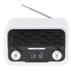 Adler Radio Bluetooth FM Blanca