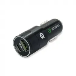 Conceptronic Cargador de Coche Rápido 2x USB 2.4A Negro