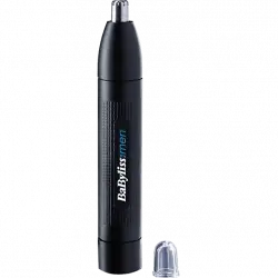 Cortapelos nariz - BaByliss E650E, De precisión para y orejas, Lavable, Negro