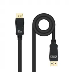 Nanocable Cable DisplayPort 1.4 Macho/Macho Negro 1 m