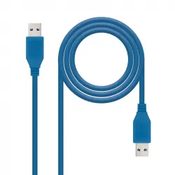 Nanocable Cable USB 3.0 Tipo A Macho/Macho 1m Azul