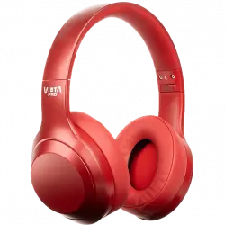 Auriculares inalámbricos - Vieta Pro Silence 2, Dual Pairing, ANC -25dB; 20h, Bluetooth, Rojo