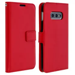 Avizar Funda Cartera Vintage Roja para Samsung Galaxy S10e