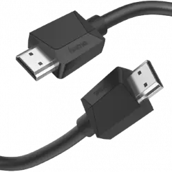 Cable HDMI - Hama 00205006, 3 m, UHD, 18 Gbit/s, ARC, HEC, Compatible HDTV, Negro