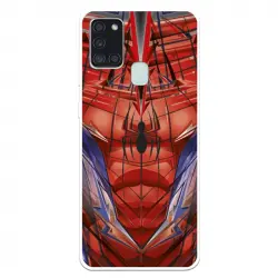 Funda Oficial de Marvel Spiderman Torso para Samsung Galaxy A21S