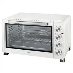 Infiniton Horno Convencion Sobremesa Hsm-26b61 (60l, 2500w, Blanco, Temperatura Hasta 230oc Y Tiempo Hasta 60 Minutos, Horno Portatil)