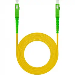 Nanocable Cable de Fibra Óptica SC/APC Monomodo G657A2 3m Amarillo