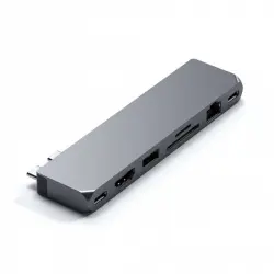 Satechi ST-UCPHMX Hub Adaptador Pro Max Tipo C Thunderbolt Ethernet Plata