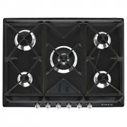 Smeg Victoria SR975NGH Placa de Gas 5 Zonas 70cm Negra