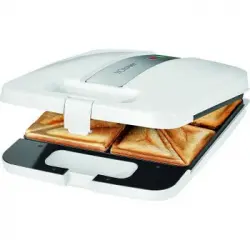 Bomann St 1472 - Sandwichera Para 4 Sandwiches, Antiadherente, 1200 W, Color Blanco