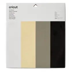 Cricut - Cartulinas 30x30 Cm 24 Hojas Colores Básicos