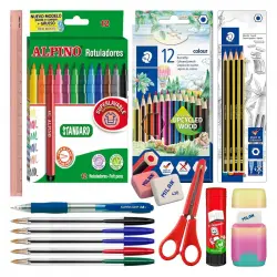 Ecopack 40 - Pack Ahorro Completo Con Material Escolar De Primeras Marcas