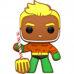 Figura - Funko Pop! DC Holiday Aquaman, 9 cm, Plástico, Multicolor