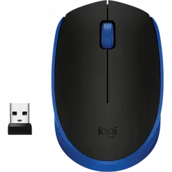 Ratón inalámbrico - Logitech M171, 1000 ppp, Ambidiestro, USB, Azul