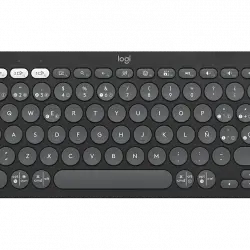 Teclado inalámbrico - Logitech K380S, Bluetooth-USB, Multidispositivo, Multisistema, Teclas programables, de accesos directos, Negro