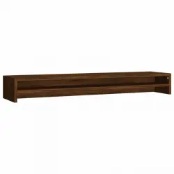 VidaXL Soporte Monitor Madera Contrachapada 100x24x13 Cm Roble Marrón