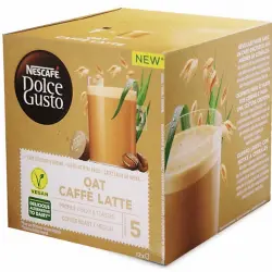 Cápsulas monodosis - Dolce Gusto 12451273, Nescafe Café con Leche de Avena, Apto para veganos, 12 unidades