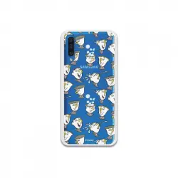 Funda Oficial de Disney Chip Potts Siluetas Transparente para Samsung Galaxy A50