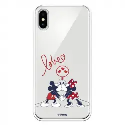 Funda Oficial de Disney Mickey y Minnie Love Clásicos Disney para iPhone X