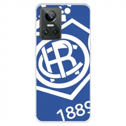 Funda Para Realme Gt Neo 3 Del Recreativo De Huelva Escudo Fondo Azul - Licencia Oficial Recreativo De Huelva