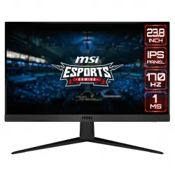 MSI - Monitor PC Gaming 60 cm (23,8') MSI G2412, 170 Hz, Full HD IPS, AMD FreeSync Premium (Reacondicionado grado A).