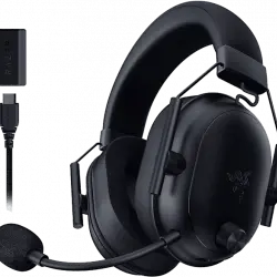 Auriculares gaming - Razer Blackshark V2 Hyperspeed, Bluetooth, Micrófono flexible, Audio espacial THX, Negro