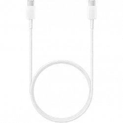 Cable USB C - Samsung EP-DA705BWEG, 1m, Macho-Macho, Blanco