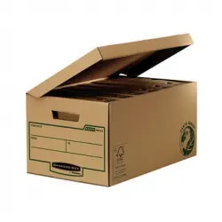 Cajon Fellowes Carton Reciclado Para Almacenamiento De Archivadores Capacidad 6 Cajas 80 Mm