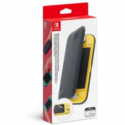 Funda - Nintendo 110755, Para Switch Lite, Tipo libro, Gris