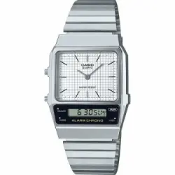 Reloj Analógico Y Digital Casio Vintage Edgy Aq-800e-7aef/ 41mm/ Plata