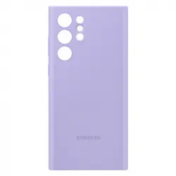 Samsung Silicone Cover Funda de Silicona Lavanda para Galaxy S22 Ultra