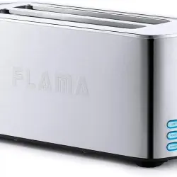 Flama - Tostador 969FL Inox Con 2 Ranuras Extra-anchas Y Largas Gris