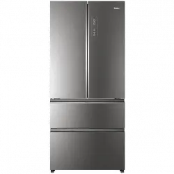 Frigorífico americano - Haier FD 83 Series 7 HB18FGSAAA, No frost, 508 l, 190 cm, Motor Inverter, Antibacterias, Inox