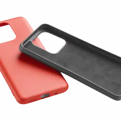 Funda - CellularLine KITMOODXIAORE12CKR, Kit de 2 fundas, Para Xiaomi Redmi Note 12, Goma, Trasera, Negro y Rojo