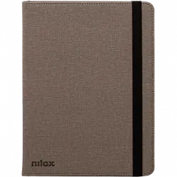 Funda con teclado - Nilox USB y USB-C, Para Tablet 9,7" a 10.5", Beige