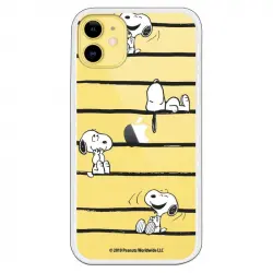 Funda Oficial de Peanuts Snoopy Rayas para iPhone 11