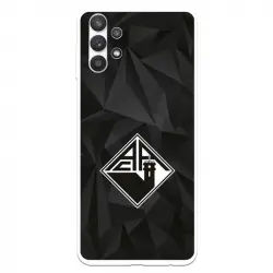 Funda Para Samsung Galaxy A32 5g Del Académica De Coimbra Escudo Fondo Negro - Licencia Oficial Académica De Coimbra