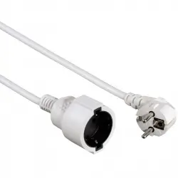 Hama Cable de Alimentación Alargador Schuko 10m Blanco