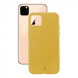 Ksix Silk Funda Eco-Friendly Amarilla para iPhone 11