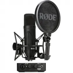 Rode NT1 AI-1 Complete Studio Kit de Grabación con Interfaz y Micrófono de Condensador para Streaming