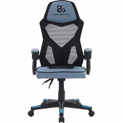 Silla gaming - Newskill Gaming Eros Tela Azul, Ergonómica, Reposabrazos, Altura ajustable, Azul