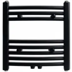 VidaXL Toallero Calefactor 480x480mm Negro