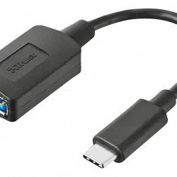 Adaptador - Trust 20967 adaptador de cable USB C 3.1, Negro