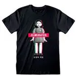 Camiseta El juego del calamar Elimiation Doll S Negro